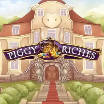 Piggy Riches online game logo by NetEnt on kanuunacasinos.fi
